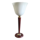 Mazda table lamp in wood and opaline - mid 20th century.