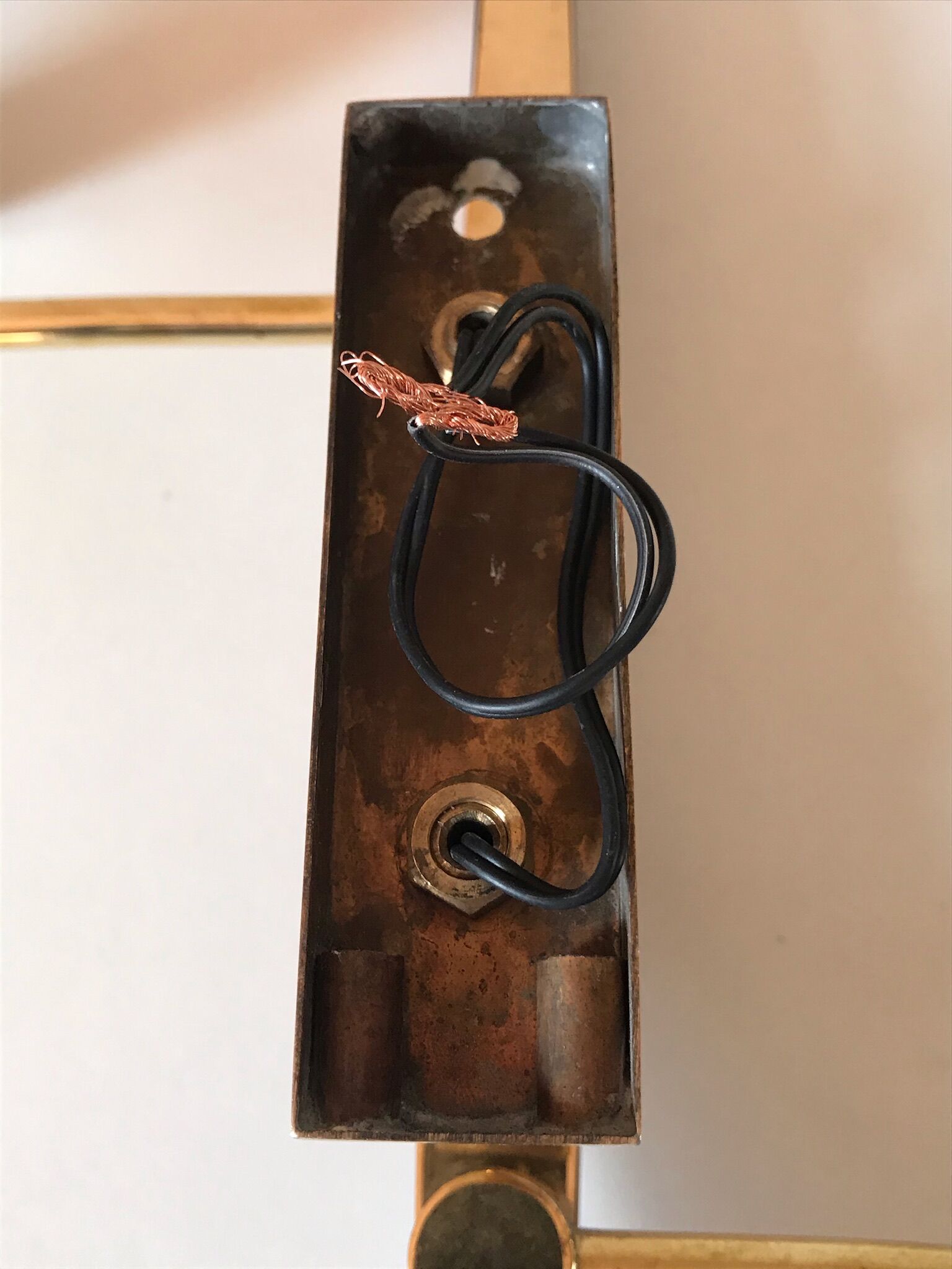 Brass and teak sconce design Lunel 1960