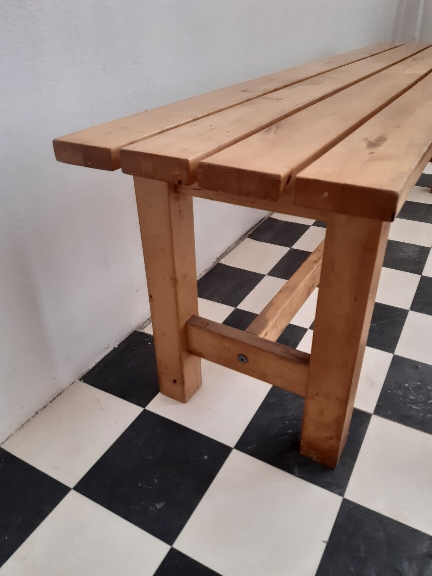 Pine slatted bench 150 cm