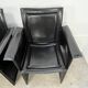 8 style Korium leather chairs in the style of Matteo Grassi