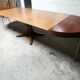 Rosewood extendable round table by Luigi Bartolini. vintage dining room 1960/70