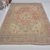 Oushak Handknotted Vintage Rug sku 1453