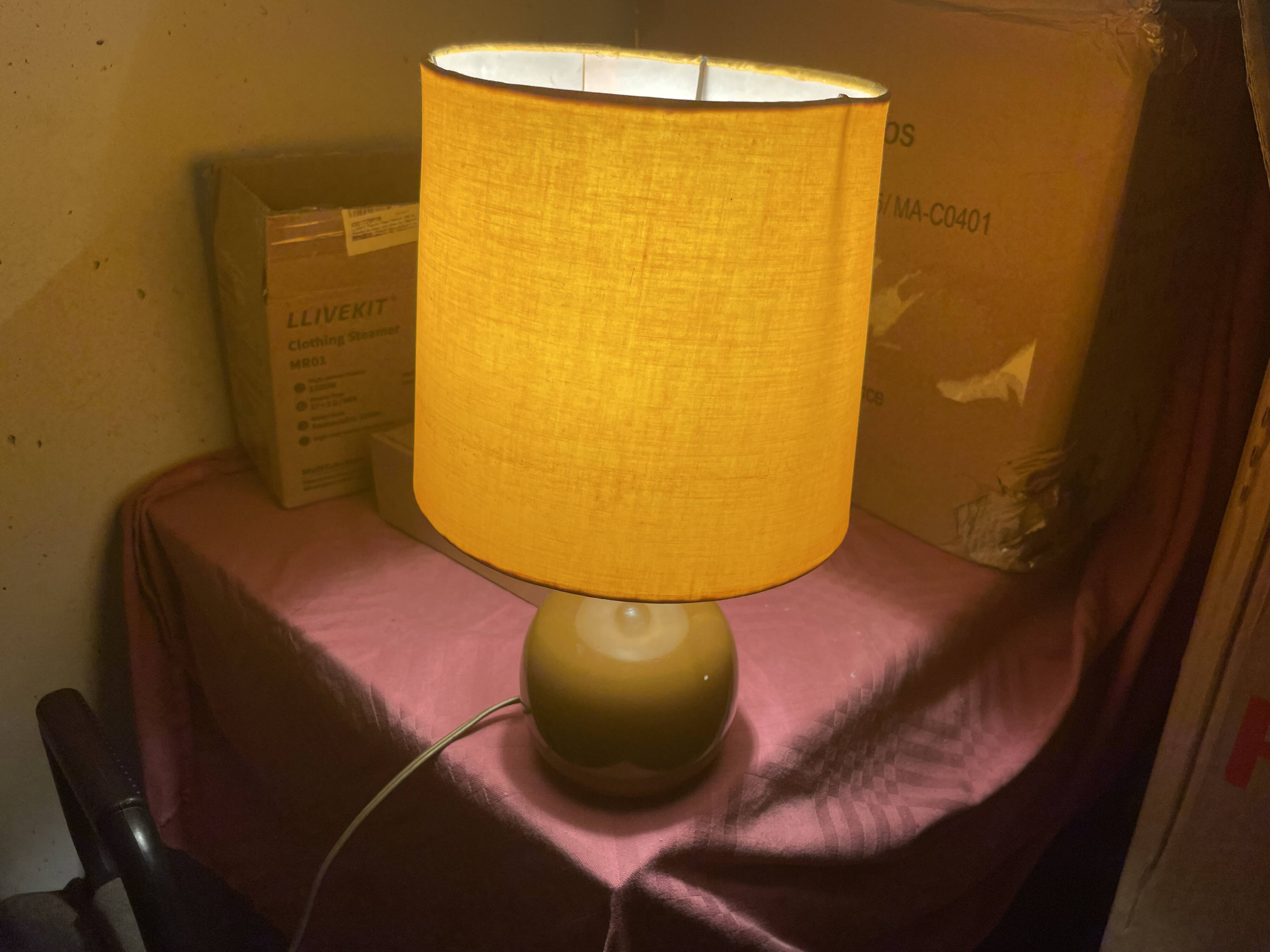 60s ceramic lamp