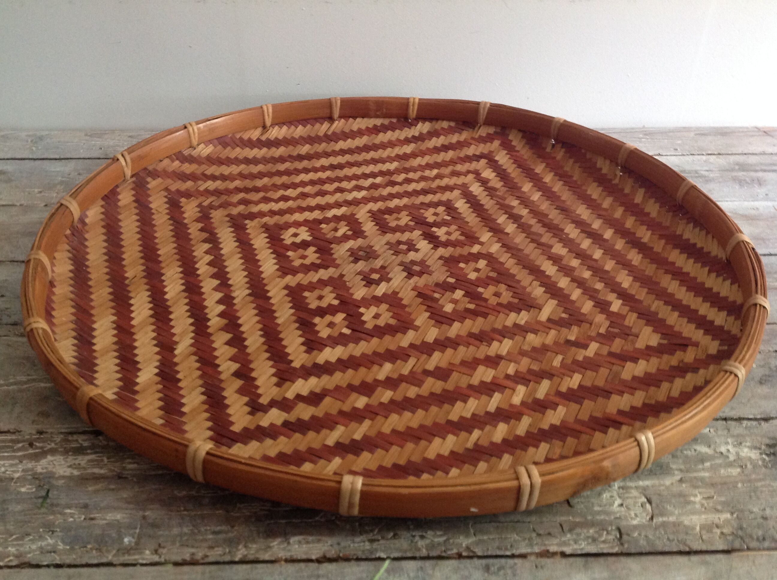 Rattan tray