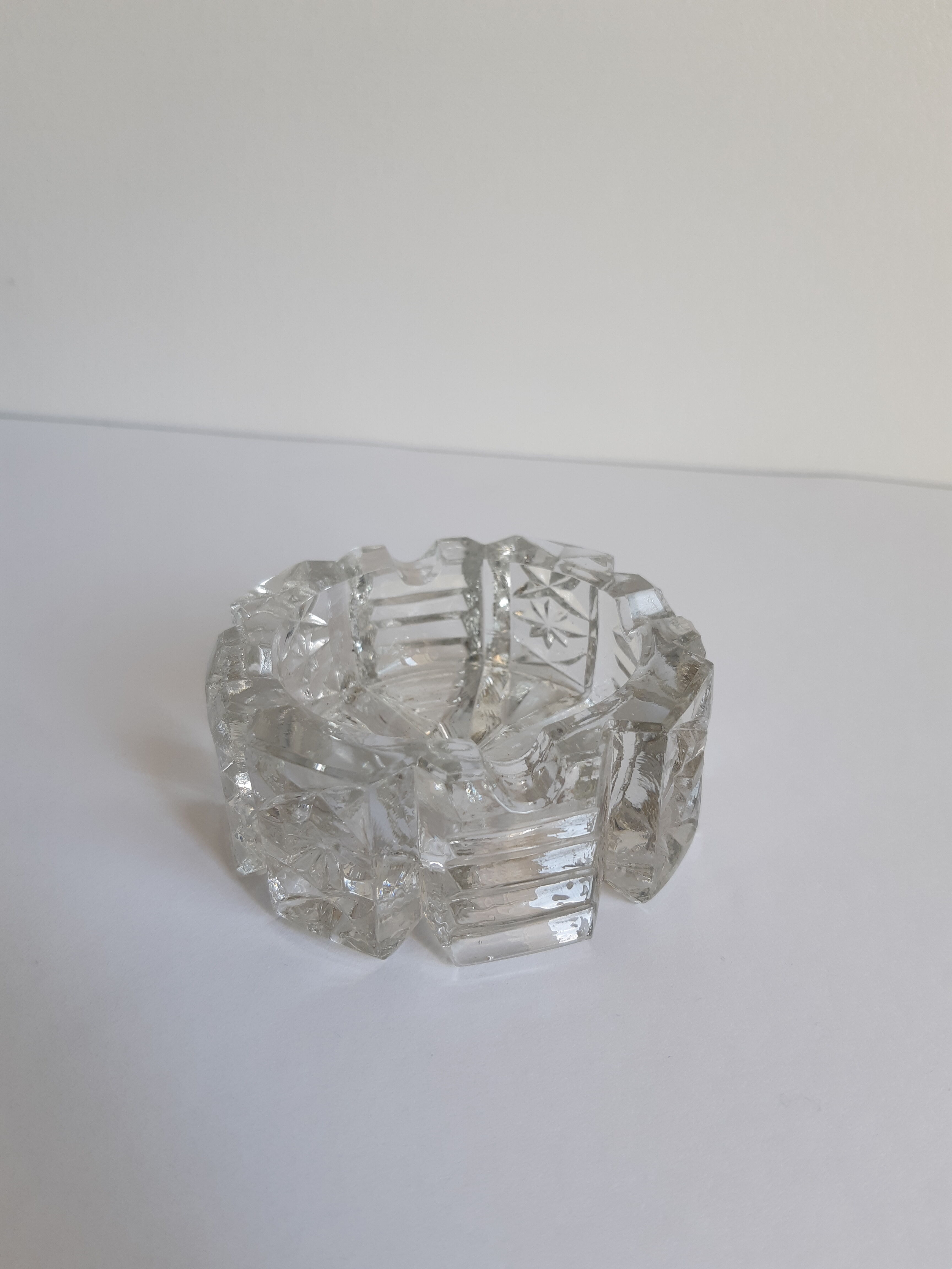 Vintage crystal ashtray