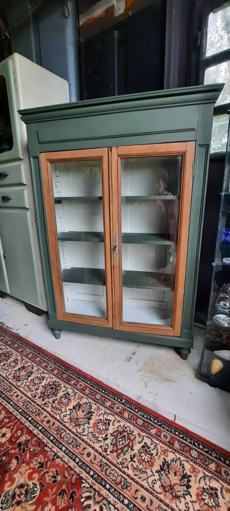 Painted display cabinet