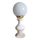 Globe lamp and alabaster base