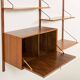 Poul Cadovius shelving unit with a desk in walnut for Cado, 1960s