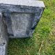 Old garden furniture in vintage stone