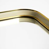 Beautiful original Mid Century Modern "Zier-Form" wall mirror with heavy br