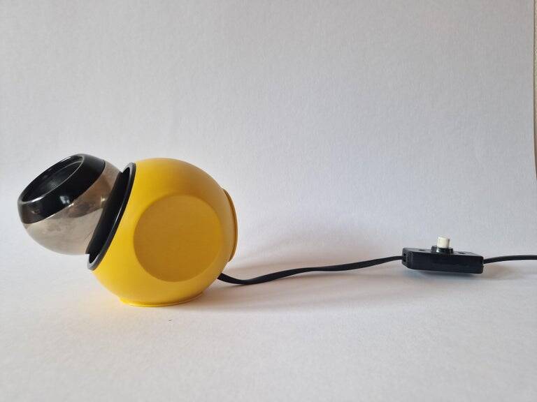 Rare Midcentury Table Magnetic Halogen Lamp AKA, Space Age, Germany, 1970s