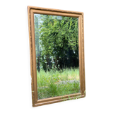 19th Century Beveled Gilded Wood Mirror in Louis XVI Style – 45 x 72 cm