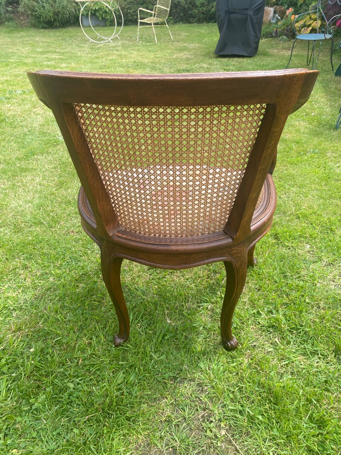 Fauteuil en cannage style Louis 15