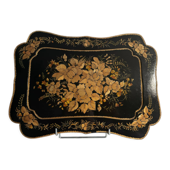 Vintage marquetry tray