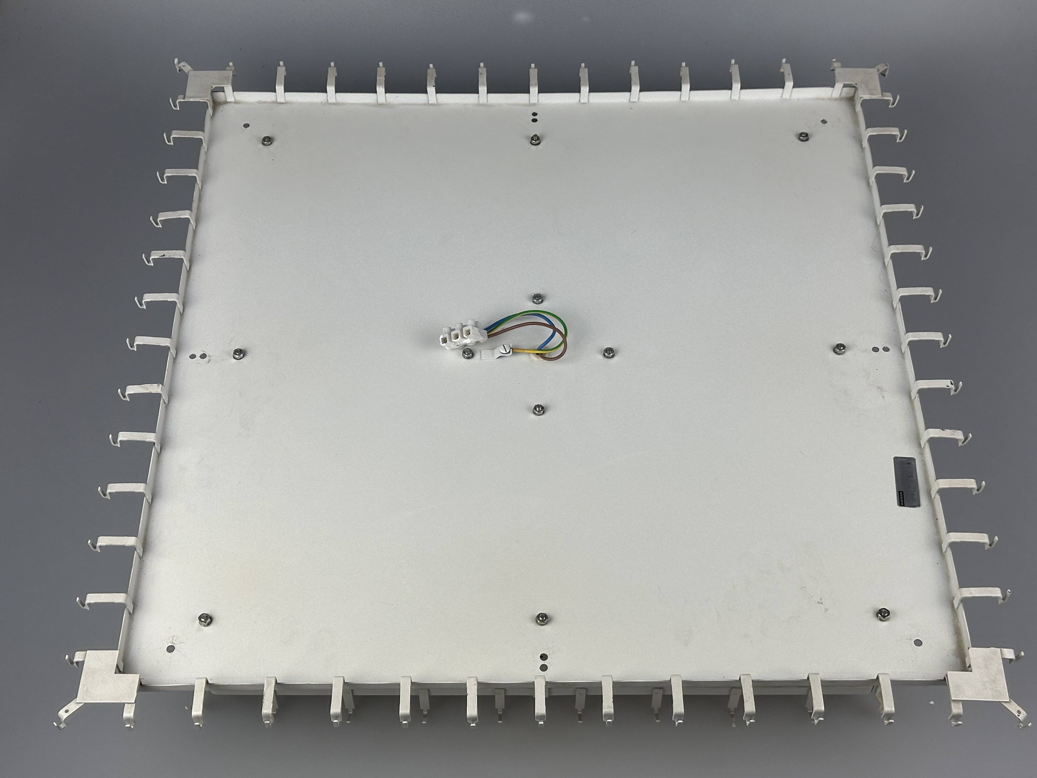 1960s/70s Chandelier Ceiling Lamp by Doria Leuchten Germany, Ice Glass