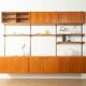 FM Møbler wall unit by Kai Kristiansen, 1960s, teak, restored