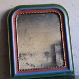 Small Louis Philippe colored patinated mirror