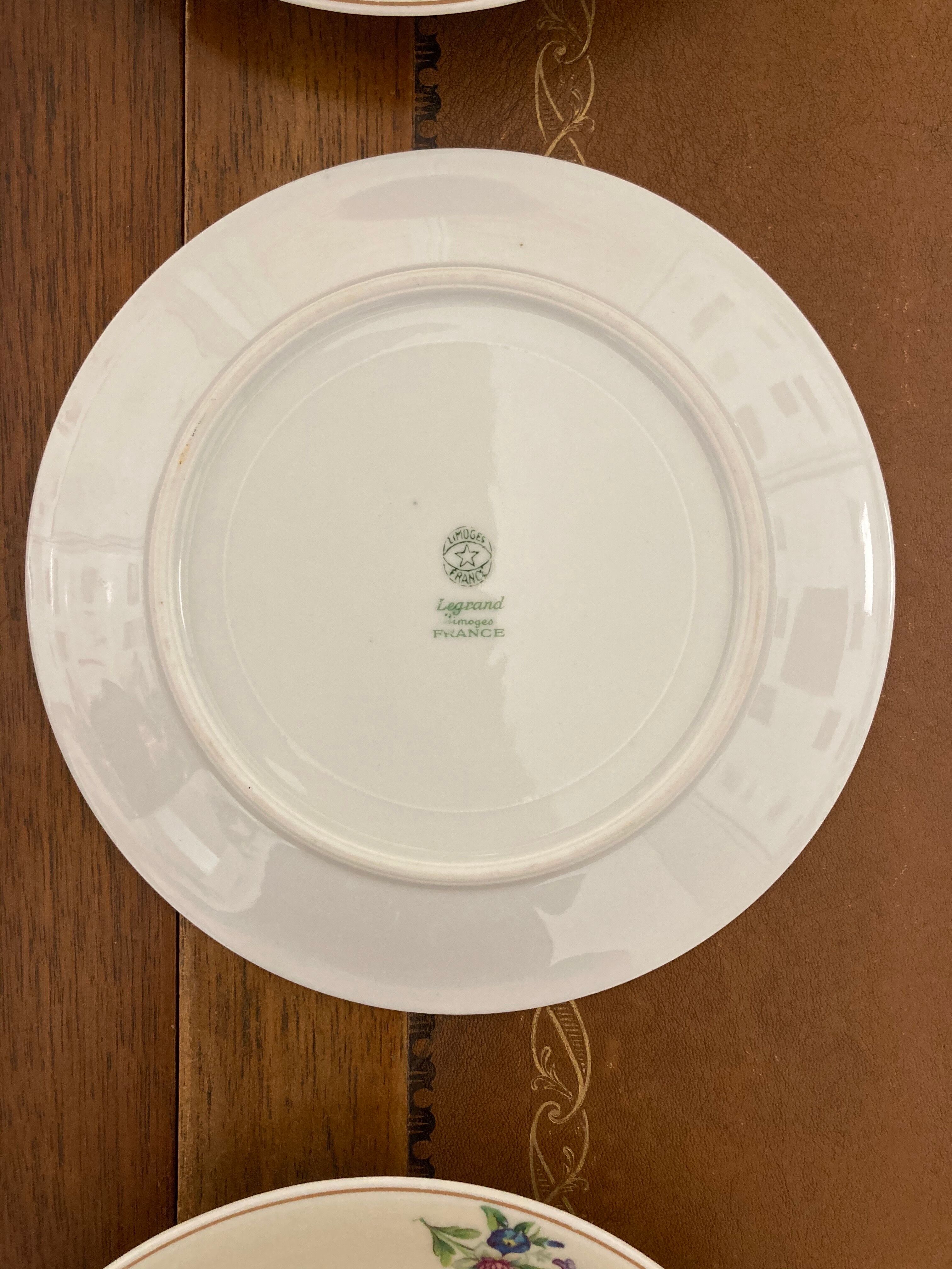 Dessert service 12 plates and a platter of Limoges
