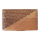 Antique chiseled wooden box
