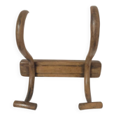 Curved wooden coat rack from the early 20th century