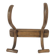 Porte manteau en bois courbé début XXe