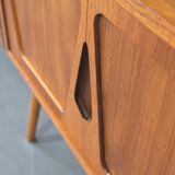 Mid-Century Modular Free Standing  Teak Wall Unit by Kjell Riise for Brodrene Jatogs, Norway, 1960s