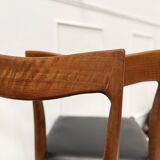 Set of 5 Danish teak chairs
