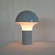1960s metal and opaline mushroom table lamp
