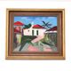 Original Swedish Oil on Canvas – “City View” by Gösta Sigfrid