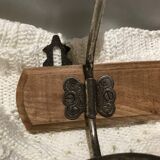 Wood and metal coat hook