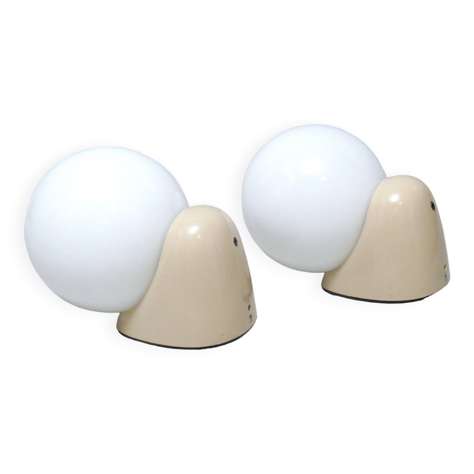 Pair of ball wall lights