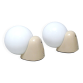 Pair of ball wall lights