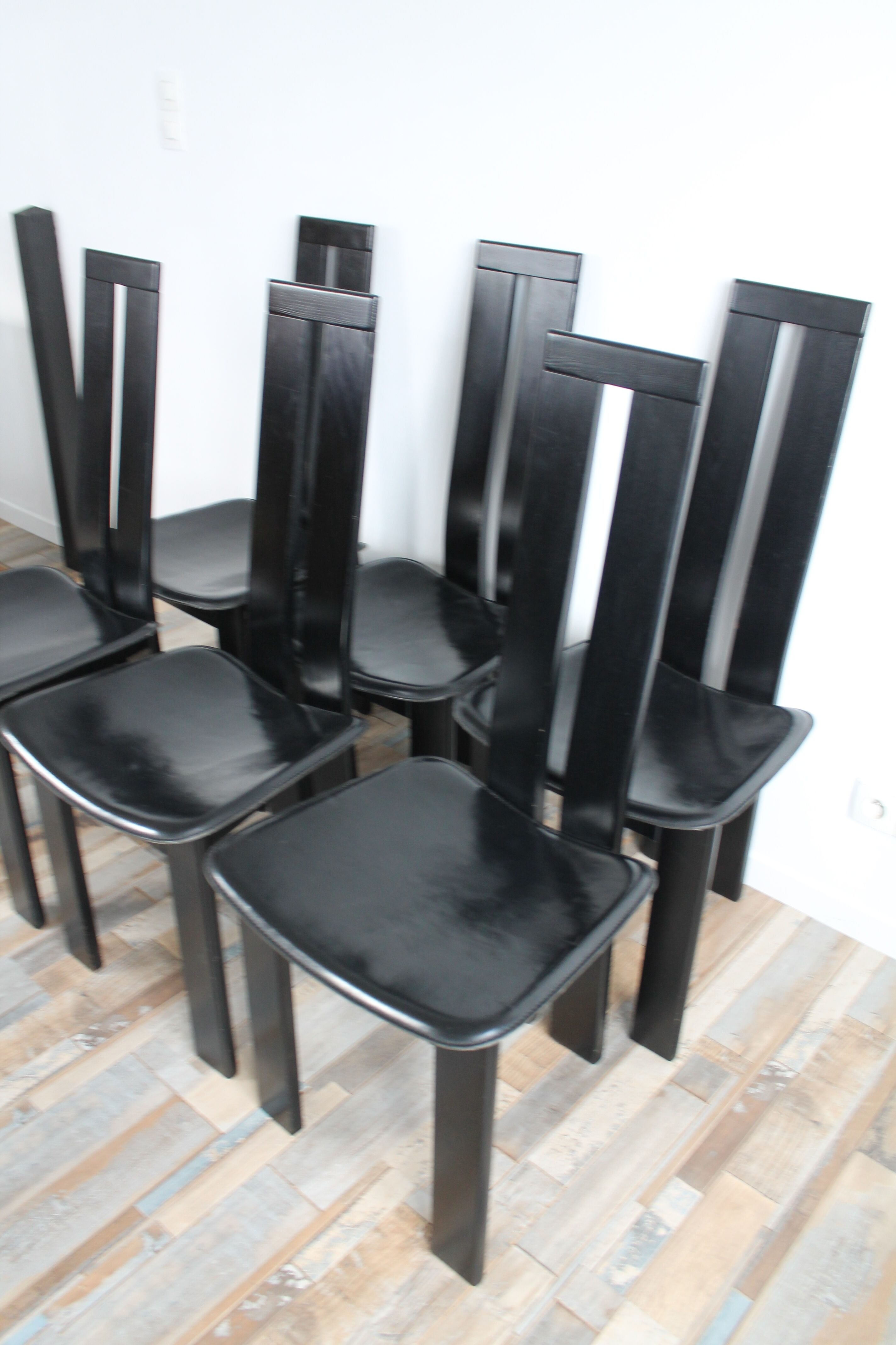 Lot 6 chairs Pietro Constantini circa 1970 Italy