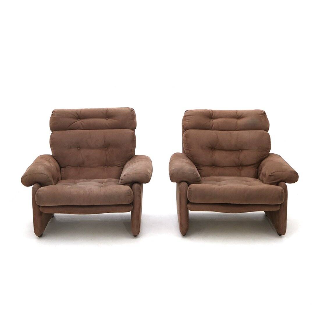 2 Coronado armchairs by Tobia Scarpa for C&B, 1960s.