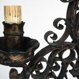 Rare Italian Brutalist floor lamp by Longobard. Italy 1970s