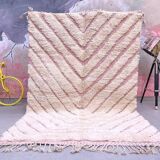 Tapis rose maroccain en laine 200cmx300cm