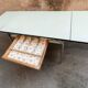 Green formica table, 1970