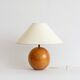 Ornamental lamp base made of elm wood, Italy 1960s.