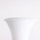 Enrico Tronconi "Bamboo" floor lamp, in white opaline glass. 1970s.
