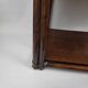 Bamboo Shelf / Smoked glass on foot 70s