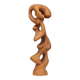 Hand-carved organic sculpture in solid pinewood, 1977