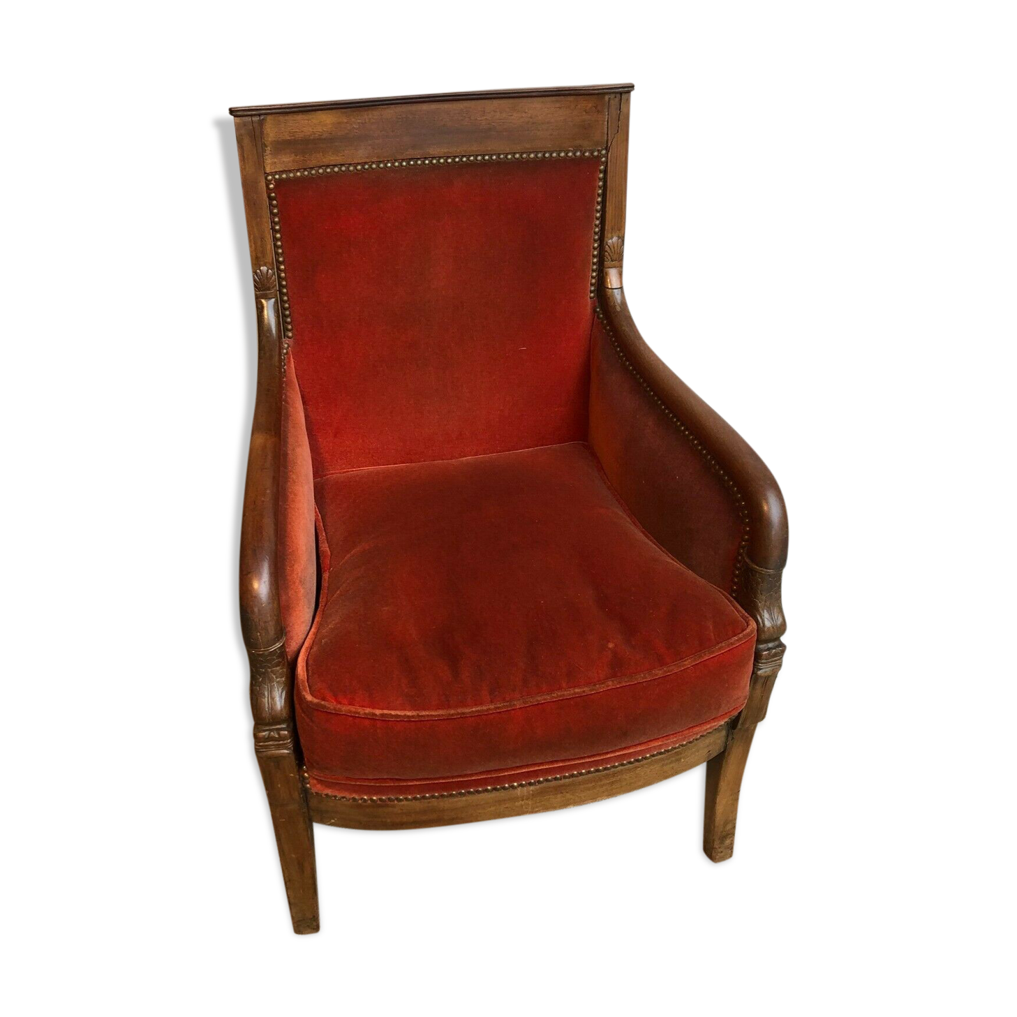 Armchair Shepherdess with walnut dolphins