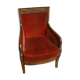 Fauteuil Bergère aux dauphins noyer