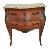Commode style louis XV sauteuse marqueterie