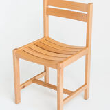 Chaise en hêtre massif conçues par André Sornay - France, années 1960