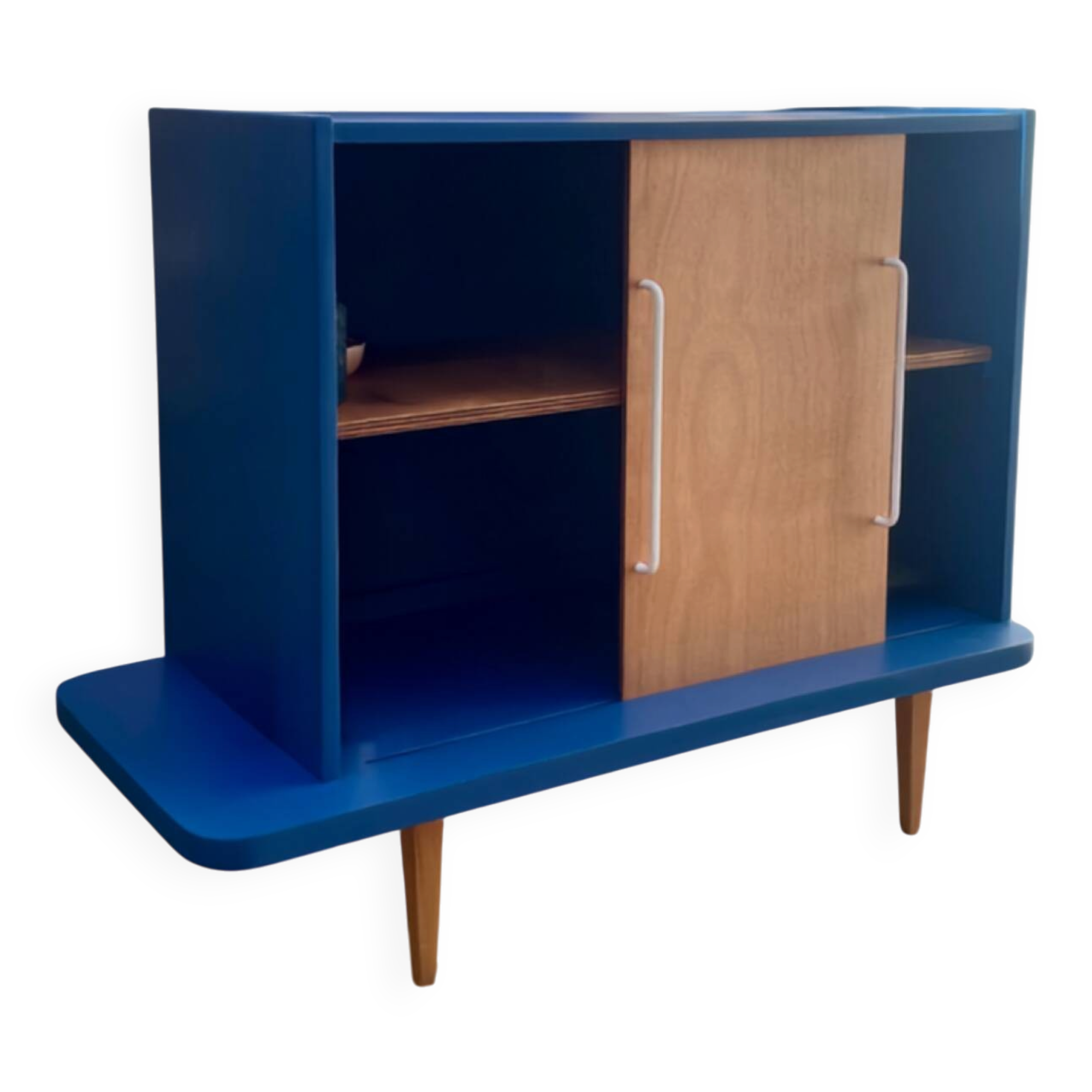 Upcycled buffet with sliding door