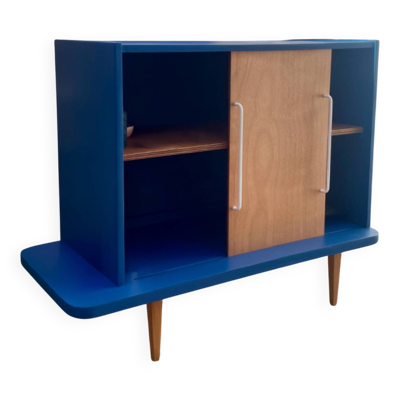 Buffet upcyclé à porte coulissante