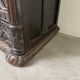 Commode XIXème pin noirci sculpté