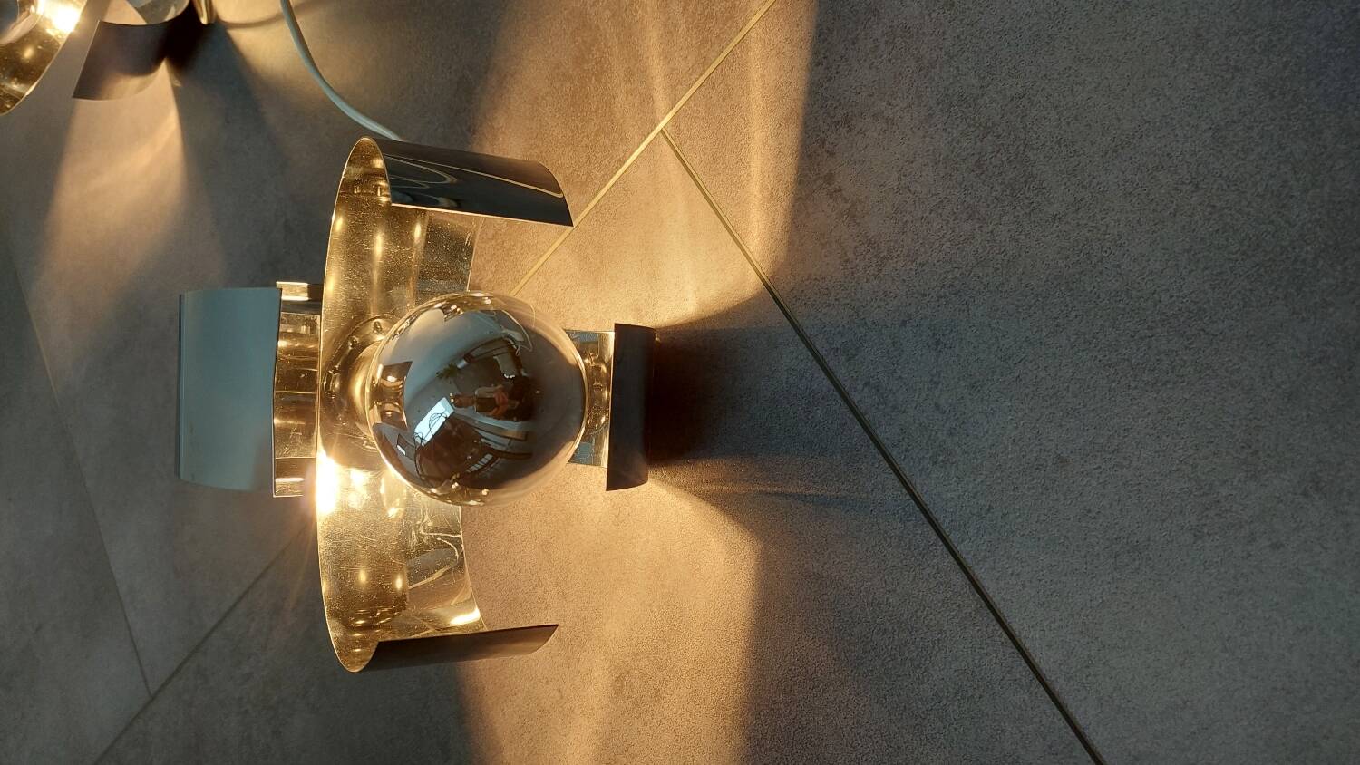 PAIR OF CHROME WALL LIGHTS