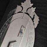 Ancient Venetian oval mirror